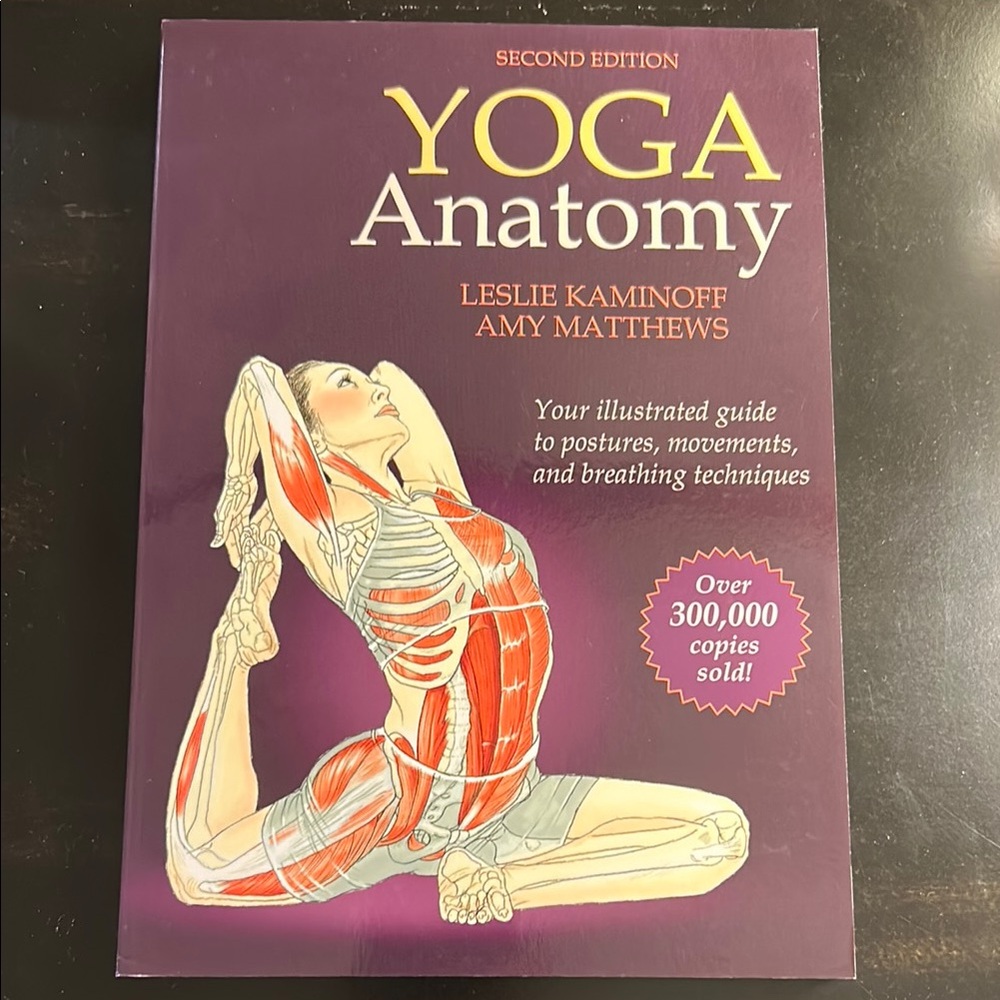 Women's Purple Yoga Anatomy Book